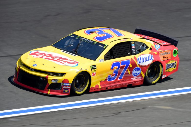 CHARLOTTE, NORTH CAROLINA - SEPTEMBER 27: Chris Buescher, driver of the #37 Velveeta Chevrolet, practices for the Monster Energy NASCAR Cup Series Bank of America ROVAL 400 at Charlotte Motor Speedway on September 27, 2019 in Charlotte, North Carolina. (Photo by Jared C. Tilton/Getty Images) | Getty Images