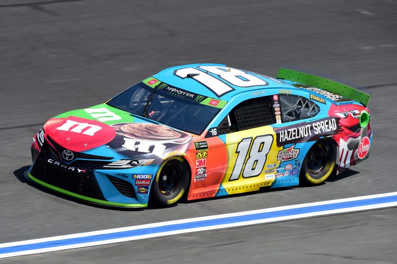 CHARLOTTE, NORTH CAROLINA - SEPTEMBER 27: Kyle Busch, driver of the #18 M&M's Hazelnut Toyota, practices for the Monster Energy NASCAR Cup Series Bank of America ROVAL 400 at Charlotte Motor Speedway on September 27, 2019 in Charlotte, North Carolina. (Photo by Jared C. Tilton/Getty Images) | Getty Images