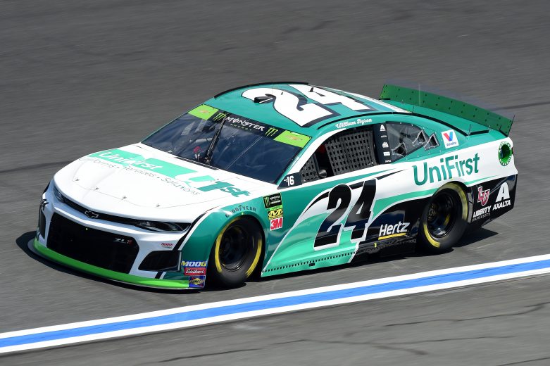 CHARLOTTE, NORTH CAROLINA - SEPTEMBER 27: William Byron, driver of the #24 UniFirst Chevrolet, practices for the Monster Energy NASCAR Cup Series Bank of America ROVAL 400 at Charlotte Motor Speedway on September 27, 2019 in Charlotte, North Carolina. (Photo by Jared C. Tilton/Getty Images) | Getty Images