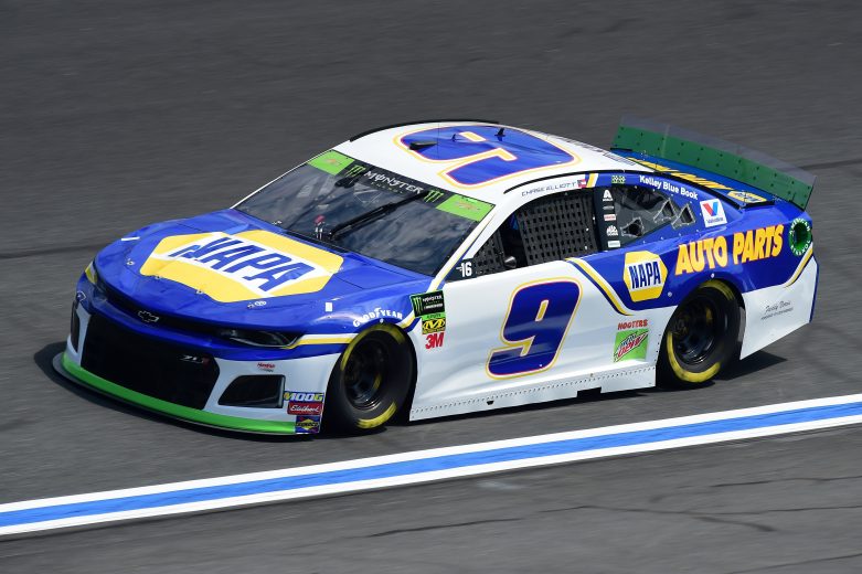 CHARLOTTE, NORTH CAROLINA - SEPTEMBER 27: Chase Elliott, driver of the #9 NAPA Auto Parts Chevrolet, practices for the Monster Energy NASCAR Cup Series Bank of America ROVAL 400 at Charlotte Motor Speedway on September 27, 2019 in Charlotte, North Carolina. (Photo by Jared C. Tilton/Getty Images) | Getty Images