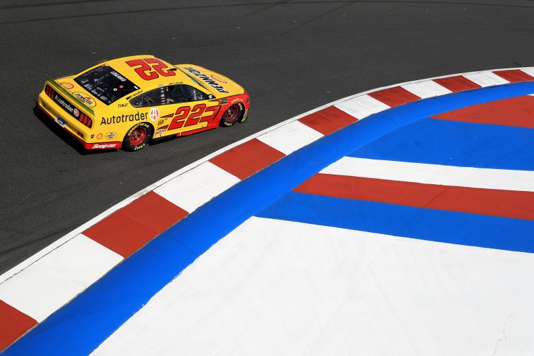 CHARLOTTE, NORTH CAROLINA - SEPTEMBER 27: Joey Logano, driver of the #22 Shell Pennzoil/Autotrader Ford, practices for the Monster Energy NASCAR Cup Series Bank of America ROVAL 400 at Charlotte Motor Speedway on September 27, 2019 in Charlotte, North Carolina. (Photo by Streeter Lecka/Getty Images) | Getty Images