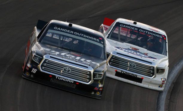 Featured Image for Harrison Burton drives No. 18 Toyota Tundra to  ninth-place finish at Las Vegas Motor Speedway