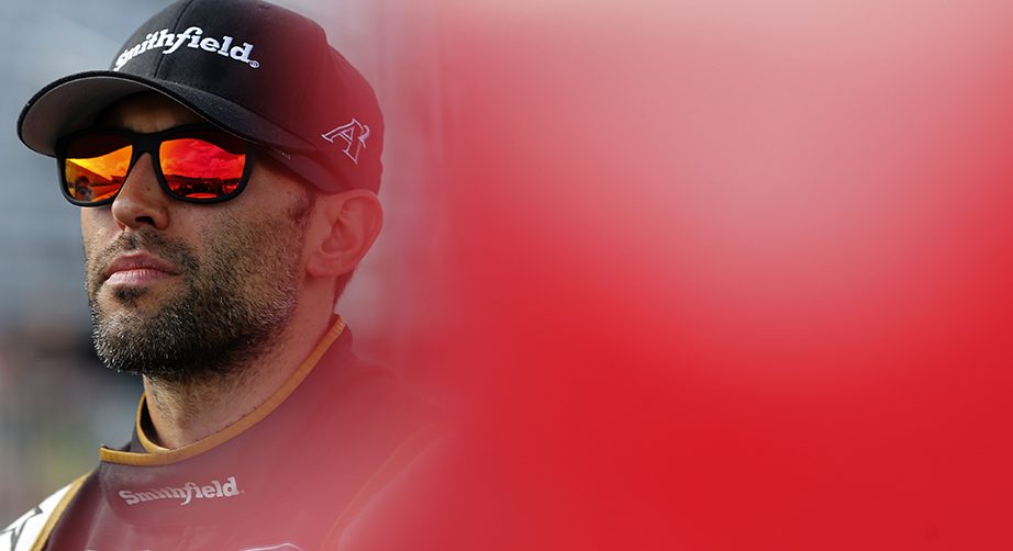LOUDON, NEW HAMPSHIRE - JULY 19: Aric Almirola, driver of the #10 Smithfield Ford, looks on during qualifying for the Monster Energy NASCAR Cup Series Foxwoods Resort Casino 301 at New Hampshire Motor Speedway on July 19, 2019 in Loudon, New Hampshire. (Photo by Brian Lawdermilk/Getty Images) | Getty Images