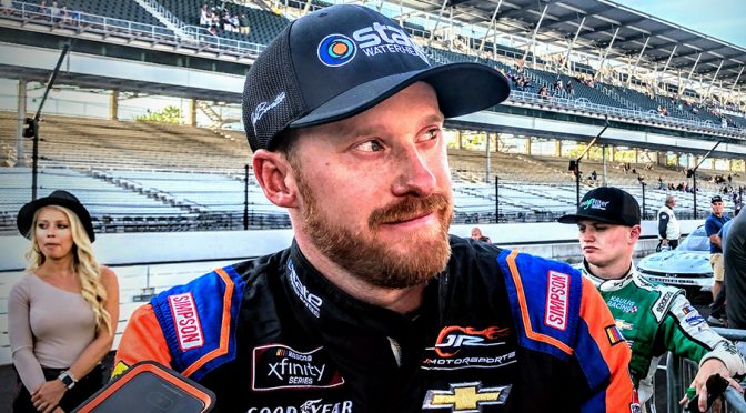 Featured image for Emotions pour out for Jeb Burton after career-best finish at Indy