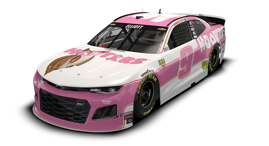 Chase Elliott Hooters Car Dover 2