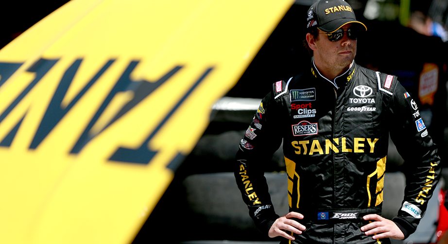 BRISTOL, TENNESSEE - AUGUST 16: Erik Jones, driver of the #20 STANLEY Toyota, stands in the garage during practice for the Monster Energy NASCAR Cup Series Bass Pro Shops NRA Night Race at Bristol Motor Speedway on August 16, 2019 in Bristol, Tennessee. (Photo by Sean Gardner/Getty Images) | Getty Images