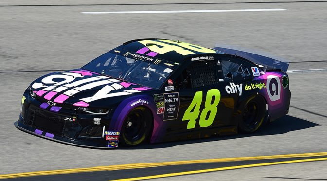 Featured Image for Jimmie Johnson tops opening Roval practice; Hamlin crashes