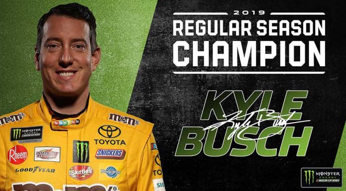 Featured image for Kyle Busch clinches regular-season championship at Darlington