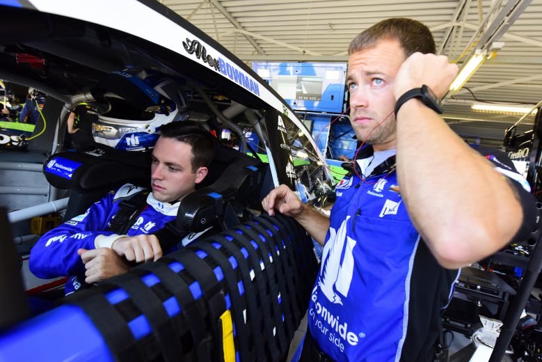 KANSAS CITY, KANSAS - OCTOBER 18: Alex Bowman, driver of the #88 Nationwide Chevrolet, straps in prior to practice for the Monster Energy NASCAR Cup Series Hollywood Casino 400 at Kansas Speedway on October 18, 2019 in Kansas City, Kansas. (Photo by Jared C. Tilton/Getty Images) | Getty Images
