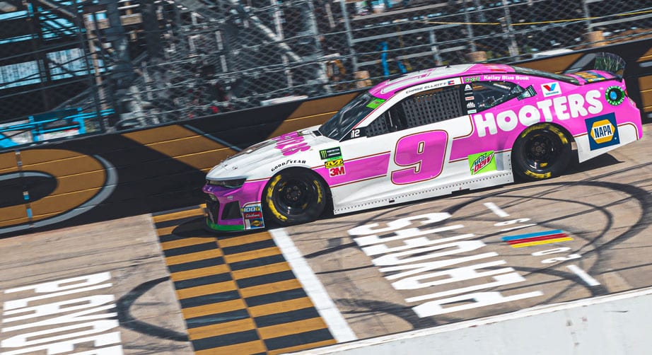 Chase Elliott pink Hooters scheme
