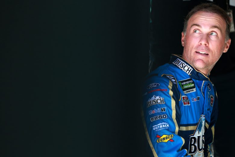 TALLADEGA, ALABAMA - OCTOBER 11: Kevin Harvick, driver of the #4 Busch Light Ford, looks on during practice for the Monster Energy NASCAR Cup Series 1000Bulbs.com 500 at Talladega Superspeedway on October 11, 2019 in Talladega, Alabama. (Photo by Sean Gardner/Getty Images) | Getty Images