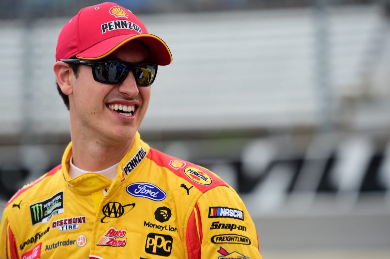 MARTINSVILLE, VIRGINIA - OCTOBER 26: Joey Logano, driver of the #22 Shell Pennzoil Ford, stands on the grid during qualifying for the Monster Energy NASCAR Cup Series First Data 500 at Martinsville Speedway on October 26, 2019 in Martinsville, Virginia. (Photo by Jared C. Tilton/Getty Images) | Getty Images