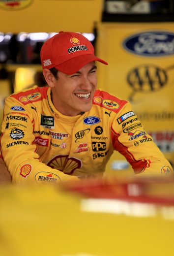 CHARLOTTE, NORTH CAROLINA - SEPTEMBER 27: Joey Logano, driver of the #22 Shell Pennzoil/Autotrader Ford, during practice for the Monster Energy NASCAR Cup Series Bank of America ROVAL 400 at Charlotte Motor Speedway on September 27, 2019 in Charlotte, North Carolina. (Photo by Streeter Lecka/Getty Images) | Getty Images
