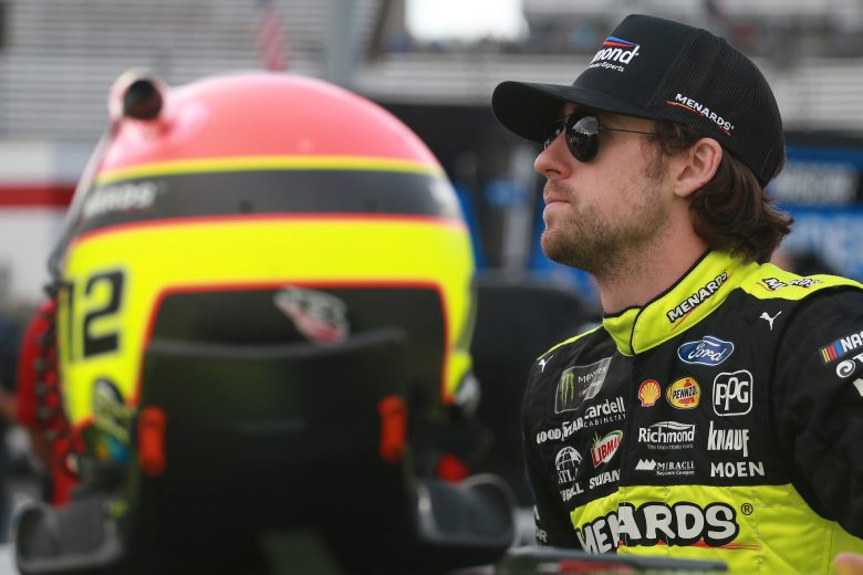 MARTINSVILLE, VIRGINIA - OCTOBER 26: Ryan Blaney, driver of the #12 Menards/Richmond Ford, stands by his car during qualifying for the Monster Energy NASCAR Cup Series First Data 500 at Martinsville Speedway on October 26, 2019 in Martinsville, Virginia. (Photo by Matt Sullivan/Getty Images) | Getty Images