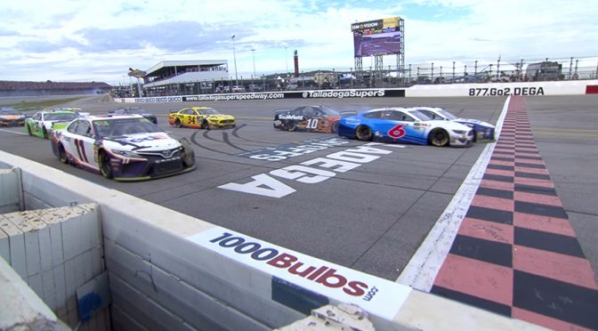 Blaney nips Newman at the line for Talladega win and Round of 8 berth