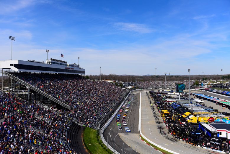 MARTINSVILLE, VA - MARCH 24: Brad Keselowski, driver of the #2 Reese/Draw Tite Ford, and Chase Elliott, driver of the #9 NAPA Auto Parts Chevrolet, lead the field during the Monster Energy NASCAR Cup Series STP 500 at Martinsville Speedway on March 24, 2019 in Martinsville, Virginia. (Photo by Jared C. Tilton/Getty Images) | Getty Images