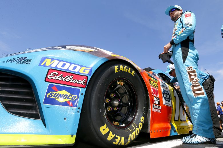 LAS VEGAS, NEVADA - SEPTEMBER 14: Kyle Busch, driver of the #18 M&M's Hazelnut Toyota, waits during qualifying for the NASCAR Xfinity Series Rhino Pro Trucks Outfitters 300 at Las Vegas Motor Speedway on September 14, 2019 in Las Vegas, Nevada. (Photo by Jonathan Ferrey/Getty Images) | Getty Images