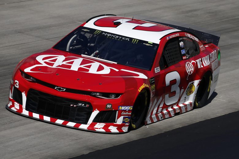 DOVER, DELAWARE - OCTOBER 04: Austin Dillon, driver of the #3 AAA Chevrolet, drives during practice for the Monster Energy NASCAR Cup Series Drydene 400 at Dover International Speedway on October 04, 2019 in Dover, Delaware. (Photo by Jeff Zelevansky/Getty Images)