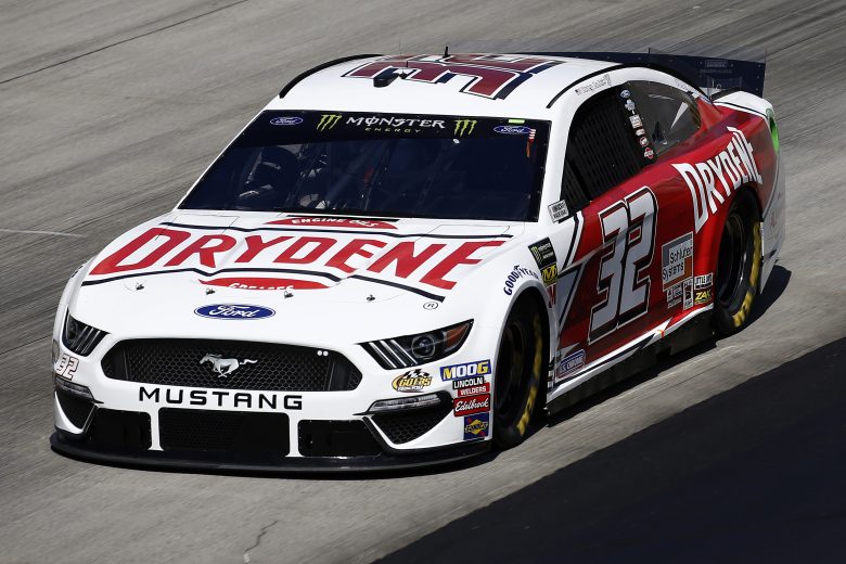 DOVER, DELAWARE - OCTOBER 04: Corey LaJoie, driver of the #32 Drydene Ford, drives during practice for the Monster Energy NASCAR Cup Series Drydene 400 at Dover International Speedway on October 04, 2019 in Dover, Delaware. (Photo by Jeff Zelevansky/Getty Images)