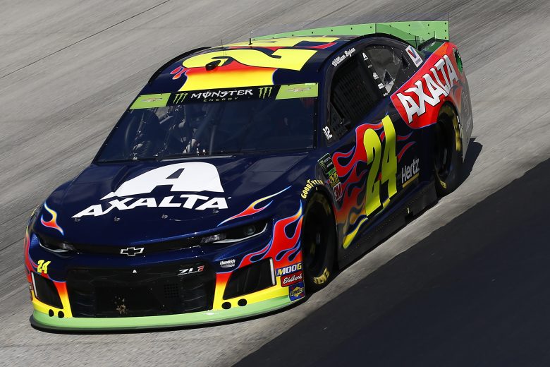 DOVER, DELAWARE - OCTOBER 04: William Byron, driver of the #24 Axalta Chevrolet, drives during practice for the Monster Energy NASCAR Cup Series Drydene 400 at Dover International Speedway on October 04, 2019 in Dover, Delaware. (Photo by Jeff Zelevansky/Getty Images)