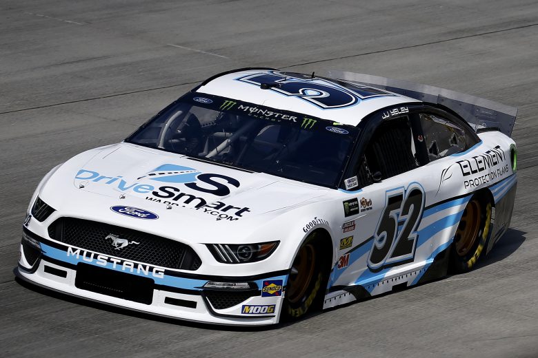 DOVER, DELAWARE - OCTOBER 04: JJ Yeley, driver of the #52 Drive Smart Ford, drives during practice for the Monster Energy NASCAR Cup Series Drydene 400 at Dover International Speedway on October 04, 2019 in Dover, Delaware. (Photo by Jeff Zelevansky/Getty Images)