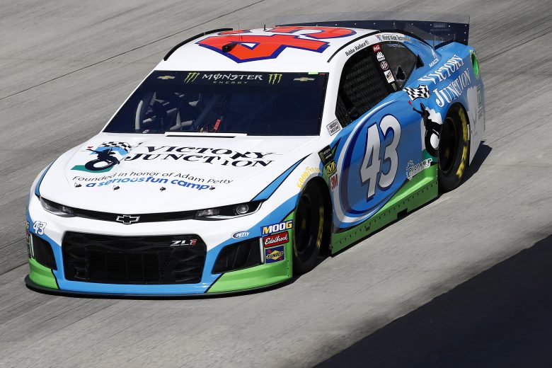 DOVER, DELAWARE - OCTOBER 04: Bubba Wallace, driver of the #43 Victory Junction Chevrolet,  drives during practice for the Monster Energy NASCAR Cup Series Drydene 400 at Dover International Speedway on October 04, 2019 in Dover, Delaware. (Photo by Jeff Zelevansky/Getty Images)