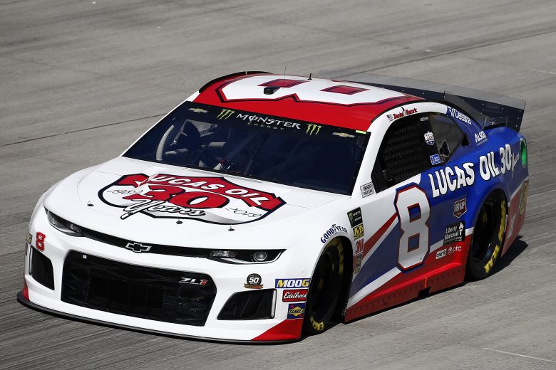 DOVER, DELAWARE - OCTOBER 04: Daniel Hemric, driver of the #8 Lucas Oil Chevrolet, drives during practice for the Monster Energy NASCAR Cup Series Drydene 400 at Dover International Speedway on October 04, 2019 in Dover, Delaware. (Photo by Jeff Zelevansky/Getty Images)