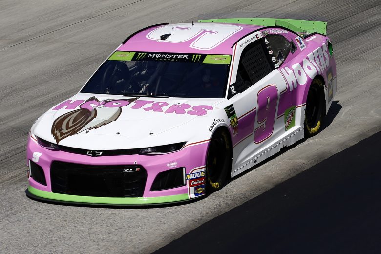 DOVER, DELAWARE - OCTOBER 04: Chase Elliott, driver of the #9 Hooters Give a Hoot Chevrolet, drives during practice for the Monster Energy NASCAR Cup Series Drydene 400 at Dover International Speedway on October 04, 2019 in Dover, Delaware. (Photo by Jeff Zelevansky/Getty Images)