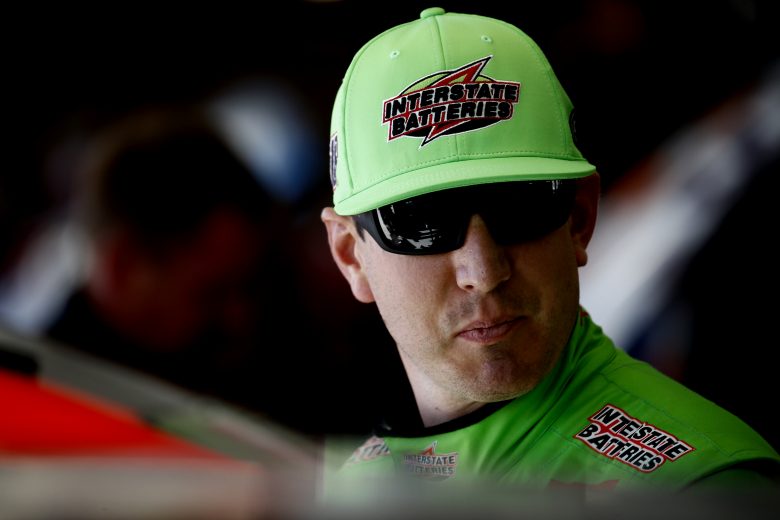 DOVER, DELAWARE - OCTOBER 04: Kyle Busch, driver of the #18 Interstate Batteries Toyota, stands by his car during practice for the Monster Energy NASCAR Cup Series Drydene 400 at Dover International Speedway on October 04, 2019 in Dover, Delaware. (Photo by Jeff Zelevansky/Getty Images)