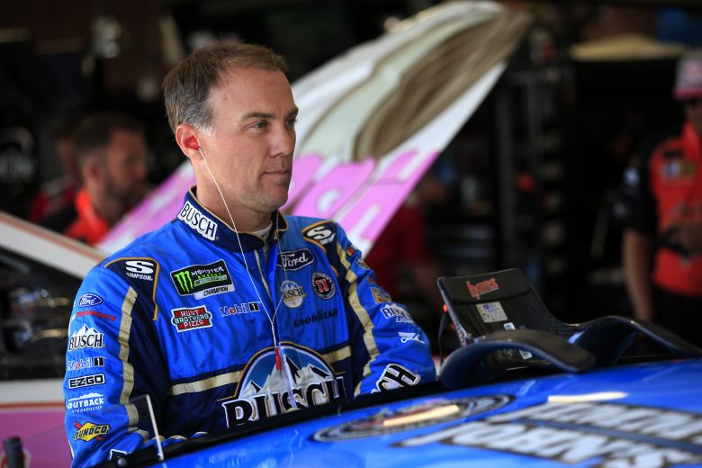 DOVER, DELAWARE - OCTOBER 04: Kevin Harvick, driver of the #4 Busch Beer All Harvick Ford, gets into his car during practice for the Monster Energy NASCAR Cup Series Drydene 400 at Dover International Speedway on October 04, 2019 in Dover, Delaware. (Photo by Chris Trotman/Getty Images) | Getty Images