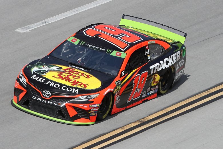 TALLADEGA, ALABAMA - OCTOBER 11: Martin Truex Jr, driver of the #19 Bass Pro Shops Toyota, during practice for the Monster Energy NASCAR Cup Series 1000Bulbs.com 500 at Talladega Superspeedway on October 11, 2019 in Talladega, Alabama. (Photo by Chris Graythen/Getty Images) | Getty Images