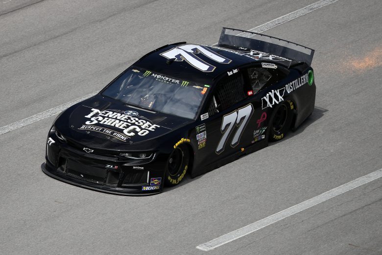 TALLADEGA, ALABAMA - OCTOBER 11: Blake Jones, driver of the #77 Tennessee Shine Co. Chevrolet, during practice for the Monster Energy NASCAR Cup Series 1000Bulbs.com 500 at Talladega Superspeedway on October 11, 2019 in Talladega, Alabama. (Photo by Chris Graythen/Getty Images) | Getty Images