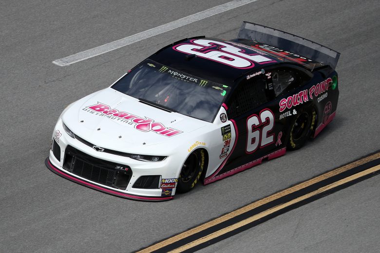 TALLADEGA, ALABAMA - OCTOBER 11: Brendan Gaughan, driver of the #62 BeardOilDistributing/SouthPointHotel&Casino Chevrolet, during practice for the Monster Energy NASCAR Cup Series 1000Bulbs.com 500 at Talladega Superspeedway on October 11, 2019 in Talladega, Alabama. (Photo by Chris Graythen/Getty Images) | Getty Images