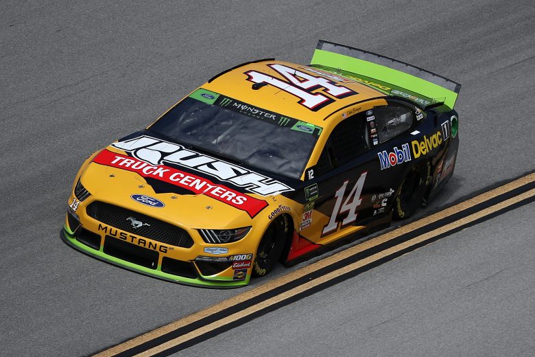 TALLADEGA, ALABAMA - OCTOBER 11: Clint Bowyer, driver of the #14 Rush/Mobil Delvac 1 Ford, drives during practice for the Monster Energy NASCAR Cup Series 1000Bulbs.com 500 at Talladega Superspeedway on October 11, 2019 in Talladega, Alabama. (Photo by Chris Graythen/Getty Images) | Getty Images