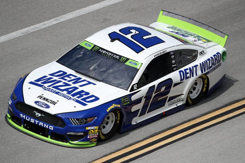 TALLADEGA, ALABAMA - OCTOBER 11: Ryan Blaney, driver of the #12 Dent Wizard Ford, during practice for the Monster Energy NASCAR Cup Series 1000Bulbs.com 500 at Talladega Superspeedway on October 11, 2019 in Talladega, Alabama. (Photo by Chris Graythen/Getty Images) | Getty Images