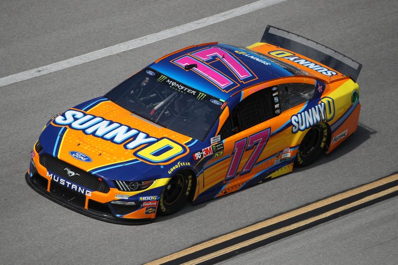 TALLADEGA, ALABAMA - OCTOBER 11: Ricky Stenhouse Jr, driver of the #17 SunnyD Ford, during practice for the Monster Energy NASCAR Cup Series 1000Bulbs.com 500 at Talladega Superspeedway on October 11, 2019 in Talladega, Alabama. (Photo by Chris Graythen/Getty Images) | Getty Images