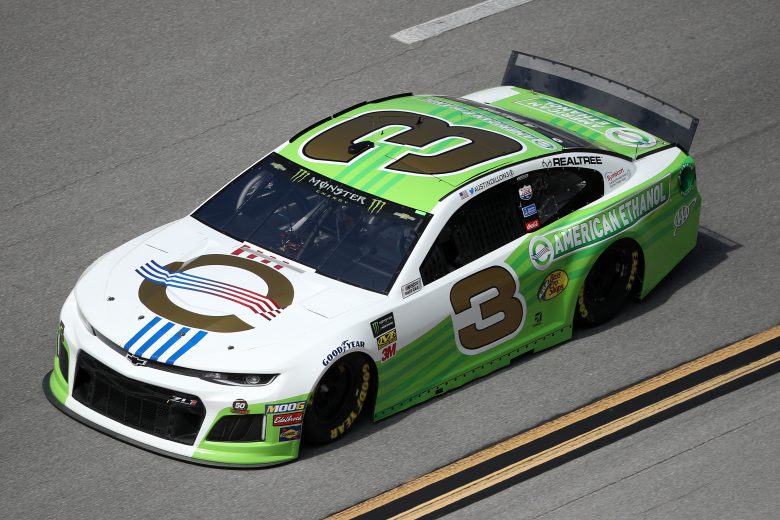 TALLADEGA, ALABAMA - OCTOBER 11: Austin Dillon, driver of the #3 American Ethanol/RCR 50th Chevrolet, during practice for the Monster Energy NASCAR Cup Series 1000Bulbs.com 500 at Talladega Superspeedway on October 11, 2019 in Talladega, Alabama. (Photo by Chris Graythen/Getty Images) | Getty Images