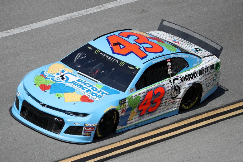 TALLADEGA, ALABAMA - OCTOBER 11: Bubba Wallace, driver of the #43 Victory Junction Chevrolet, during practice for the Monster Energy NASCAR Cup Series 1000Bulbs.com 500 at Talladega Superspeedway on October 11, 2019 in Talladega, Alabama. (Photo by Chris Graythen/Getty Images) | Getty Images