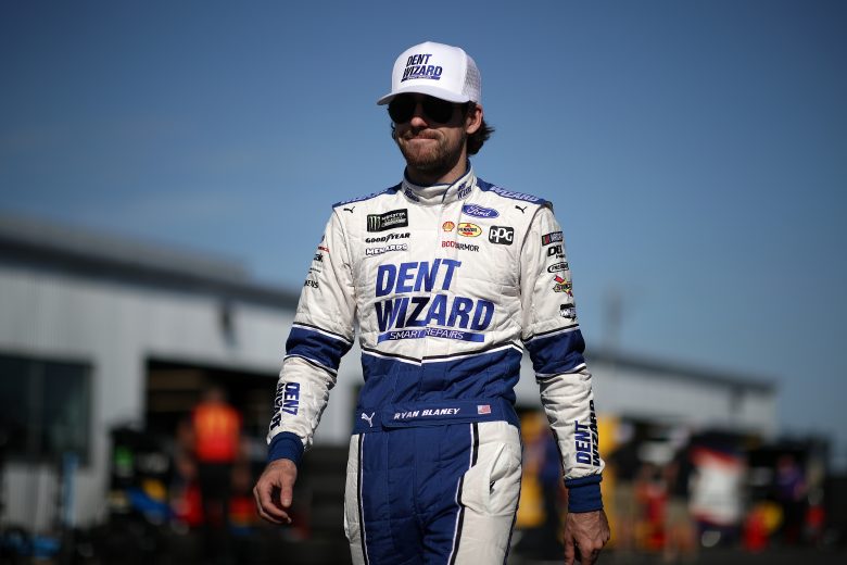 TALLADEGA, ALABAMA - OCTOBER 11: Ryan Blaney, driver of the #12 Dent Wizard Ford, prepares to drive during practice for the Monster Energy NASCAR Cup Series 1000Bulbs.com 500 at Talladega Superspeedway on October 11, 2019 in Talladega, Alabama. (Photo by Chris Graythen/Getty Images) | Getty Images