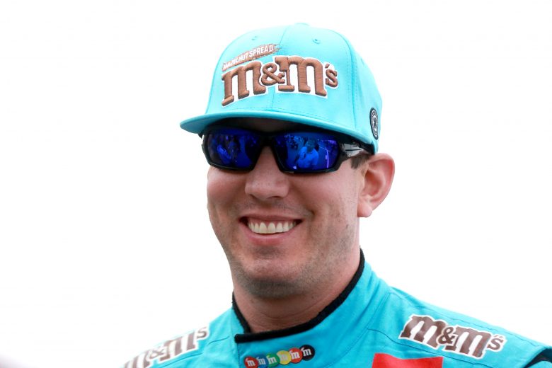 TALLADEGA, ALABAMA - OCTOBER 12: Kyle Busch, driver of the #18 M&M's Hazelnut Toyota, stands on the grid during qualifying for the Monster Energy NASCAR Cup Series 1000Bulbs.com 500 at Talladega Superspeedway on October 12, 2019 in Talladega, Alabama. (Photo by Sean Gardner/Getty Images) | Getty Images