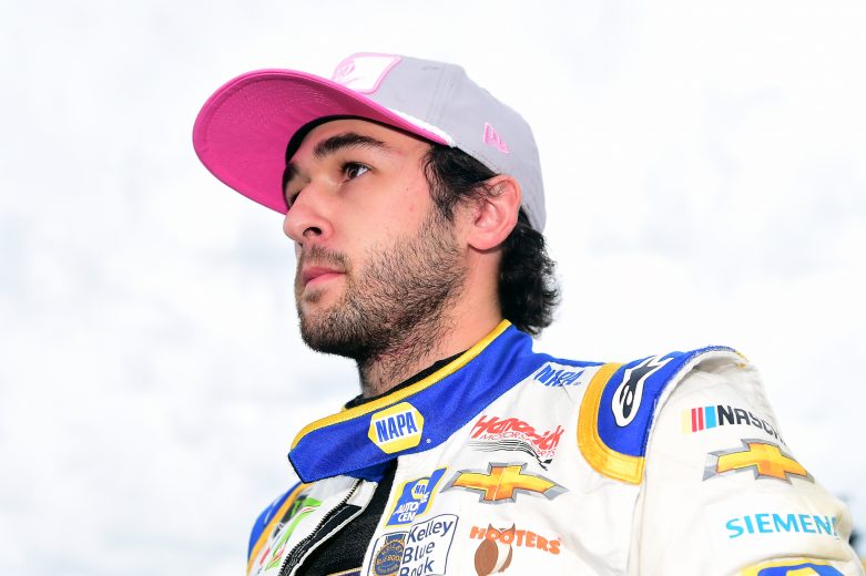 KANSAS CITY, KANSAS - OCTOBER 20: Chase Elliott, driver of the #9 NAPA Auto Parts Chevrolet, stands on the grid following the Monster Energy NASCAR Cup Series Hollywood Casino 400 at Kansas Speedway on October 20, 2019 in Kansas City, Kansas. (Photo by Jared C. Tilton/Getty Images) | Getty Images