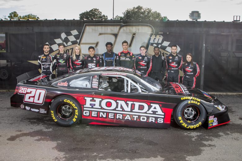 NEW SMYRNA BEACH, FLORIDA - OCTOBER 23: L to R: Loris Hezemans, Isabella Robusto, Brooke Storer, Ryan Vargas, Lavar Scott, Perry Patino, Nicholas Sanchez, Rajah Caruth, Chase Cabre, Gracie Trotter, NASCAR Drive for Diversity Combine at New Smyrna Speedway on October 23, 2019 in New Smyrna Beach, Florida. (Photo by Brian Cleary/Getty Images) | Getty Images
