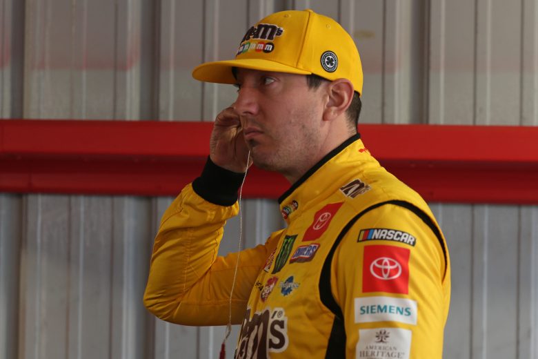 MARTINSVILLE, VIRGINIA - OCTOBER 26: Kyle Busch, driver of the #18 M&M's Halloween Toyota, stands by his car during practice for the Monster Energy NASCAR Cup Series First Data 500 at Martinsville Speedway on October 26, 2019 in Martinsville, Virginia. (Photo by Matt Sullivan/Getty Images) | Getty Images