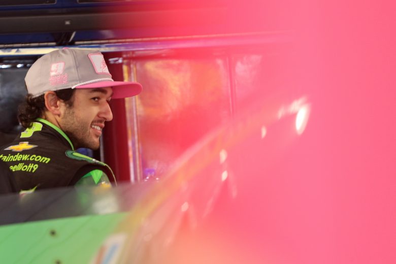 MARTINSVILLE, VIRGINIA - OCTOBER 26: Chase Elliott, driver of the #9 Mountain Dew Chevrolet, stands in the garage area during practice for the Monster Energy NASCAR Cup Series First Data 500 at Martinsville Speedway on October 26, 2019 in Martinsville, Virginia. (Photo by Matt Sullivan/Getty Images) | Getty Images