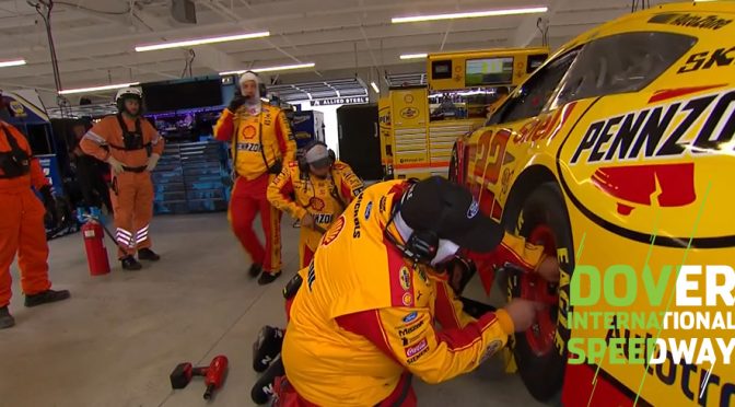 Logano takes No. 22 to garage before green flag at Dover