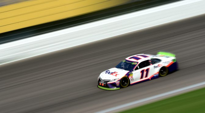 Featured image for Race-winning No. 11 of Denny Hamlin clears post-race Kansas inspection