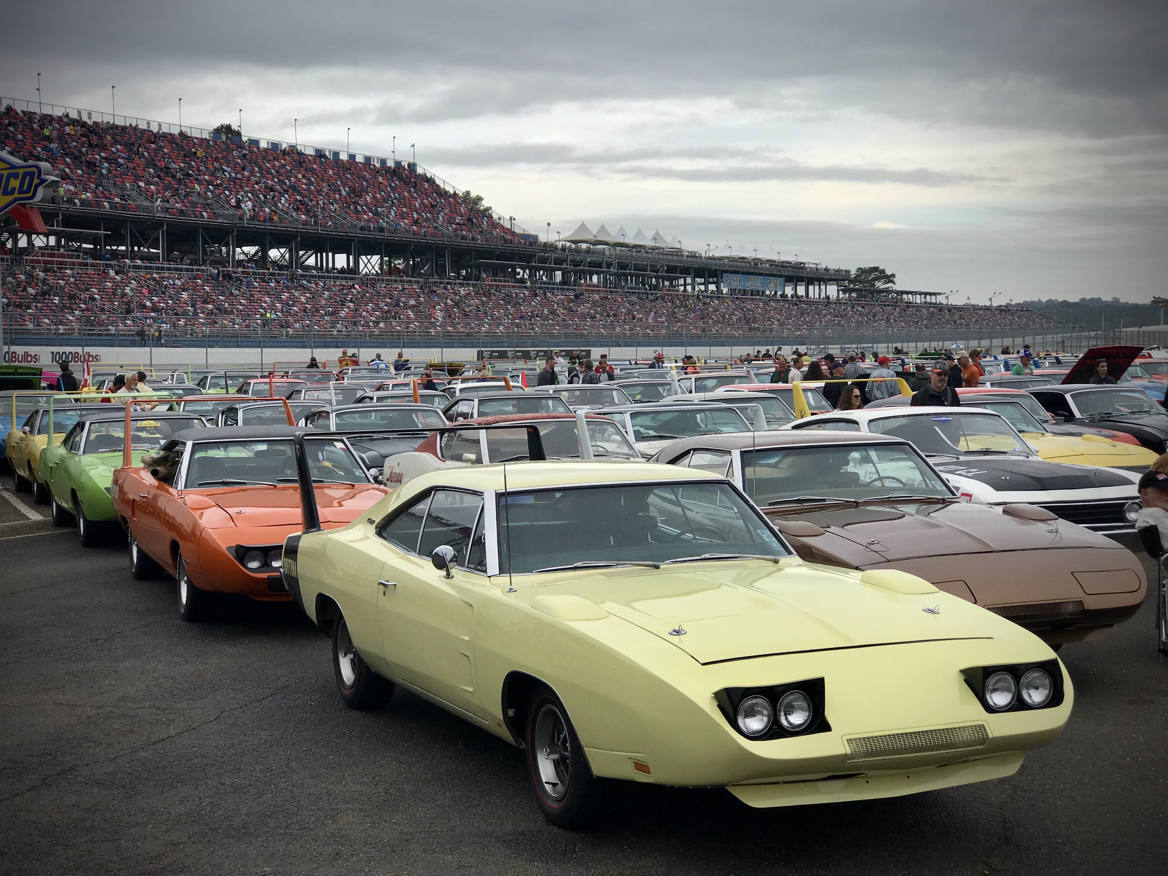 Vintage racers and muscle cars take over Talladega