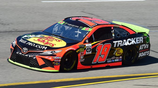 Featured image for No. 19 Joe Gibbs Racing team fails inspection twice, crew member ejected at Dover