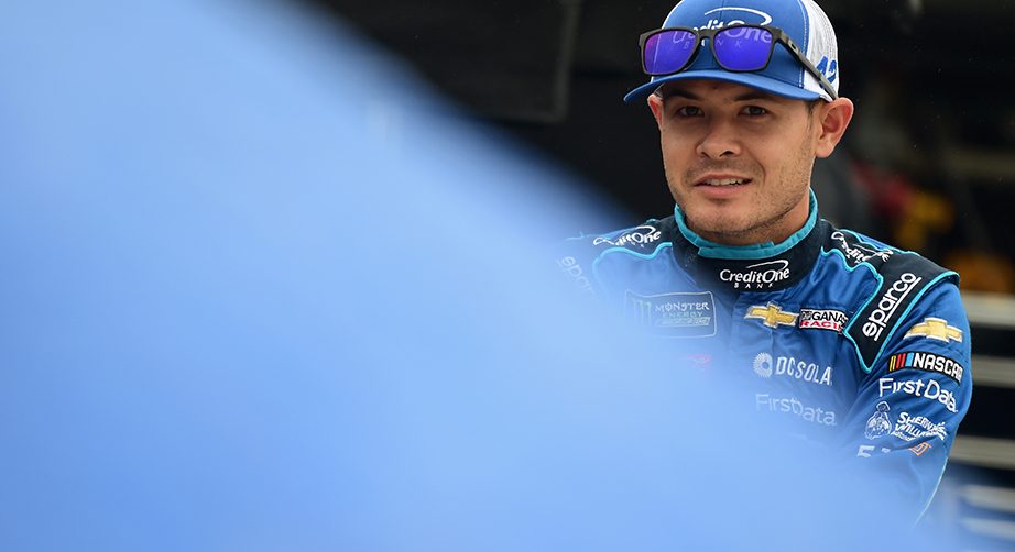 DOVER, DE - OCTOBER 05: Kyle Larson, driver of the #42 Credit One Bank Chevrolet, looks on during qualifying for the Monster Energy NASCAR Cup Series Gander Outdoors 400 at Dover International Speedway on October 5, 2018 in Dover, Delaware. (Photo by Jared C. Tilton/Getty Images) | Getty Images