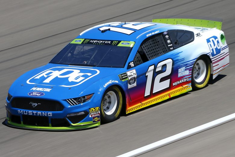 LAS VEGAS, NEVADA - SEPTEMBER 13: Ryan Blaney, driver of the #12 PPG Ford, drives during practice for the Monster Energy NASCAR Cup Series South Point 400 at Las Vegas Motor Speedway on September 13, 2019 in Las Vegas, Nevada. (Photo by Jonathan Ferrey/Getty Images) | Getty Images